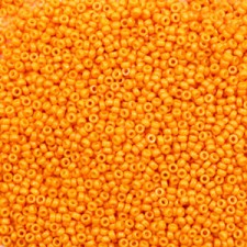 Miyuki rocailles Perlen 15/0 - Duracoat opaque kumquat orange 15-4454
